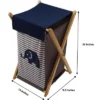 Bacati - Elephants Blue/Gray Laundry Hamper With Wooden Frame 2 Bacati - Elephants Blue/Gray Laundry Hamper With Wooden Frame -Bacati GUEST 9c4e6475 ab44 4bf2 92af f808382e68a3