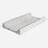 Bacati - Football Brown/Gray Muslin Changing Pad Cover