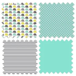 Bacati - Elephants Mint/Yellow/Gray Elephants Changing Pad Cover 20 Bacati - Elephants Mint/Yellow/Gray Elephants Changing Pad Cover -Bacati GUEST a1413f99 cc9b 4c52 9f2e b40341e353b2