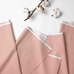 Bacati 28 Bacati - 3 Layer Ruffled Crib/Toddler Bed Skirt - White/Coral/Gray