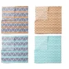 Bacati - Liam Aztec Print Aqua/Orange/Navy Triangles Muslin Swaddling Blankets Set Of 4 -Bacati GUEST a2d210cd b43b 4793 9d51 c3aeb628c769