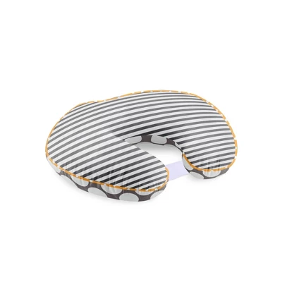Bacati - 3 Pc Dots/Pin Stripes Grey/Yellow Hugster Feeding & Infant Support Nursing Pillow 8 Bacati - 3 Pc Dots/Pin Stripes Grey/Yellow Hugster Feeding & Infant Support Nursing Pillow - Image 6