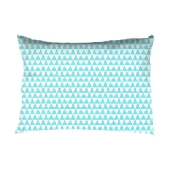 Bacati - Liam Triangles Aqua Muslin 3 Pc Toddler Bed Sheet Set -Bacati GUEST a6421e88 bb96 432d 9c6a c5f183408035