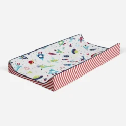 Bacati - Space Multicolor Boys Cotton Changing Pad Cover -Bacati GUEST a6f9ab63 e7c5 4a2e ad4a 9ec350aa3ba8