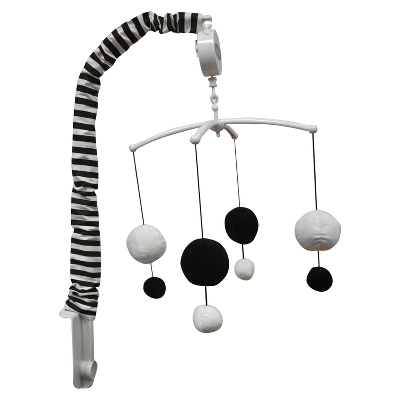 Bacati - Dots Stripes Black/White 10 Pc Crib Bedding Set With 2 Crib Fitted Sheets 12 Bacati - Dots Stripes Black/White 10 Pc Crib Bedding Set With 2 Crib Fitted Sheets - Image 10