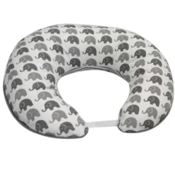 Bacati - 3 Pc Elephants White Gray Hugster Feeding & Infant Support Nursing Pillow With 2 Removable Zippered Covers -Bacati GUEST aba24ed5 ce1f 49c9 9002 4cd5152a5d15