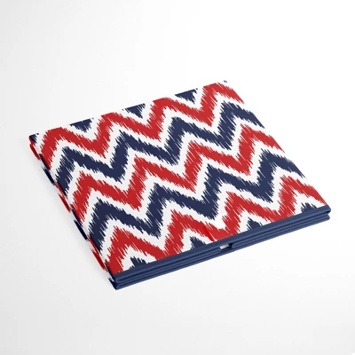 Bacati - MixNMatch Zigzag Blue/Red Storage Large Box 5 Bacati - MixNMatch Zigzag Blue/Red Storage Large Box - Image 3