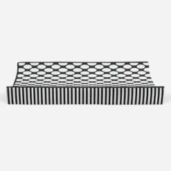 Bacati - Dots/Pin Stripes Black/White Large Dots Changing Pad Cover -Bacati GUEST b16ed39a 6638 4aa3 80b8 d7a25a25aff1