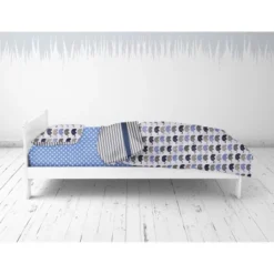 Bacati - Elephants Blue/Navy/Gray 4 Pc Toddler Bedding Set -Bacati GUEST b8750566 8b19 4ee2 9ea4 fdb5ad320654