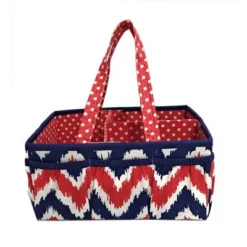 Bacati - Mix N Match Navy/Red Storage Caddy