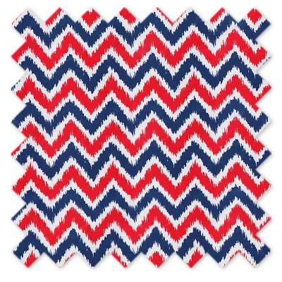 Bacati - MixNMatch Zigzag Blue/Red Storage Large Box 6 Bacati - MixNMatch Zigzag Blue/Red Storage Large Box - Image 4