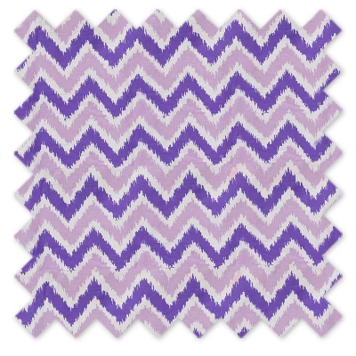 Bacati - MixNMatch Purple Zigzag Crib/Toddler Ruffles/skirt 3 Bacati - MixNMatch Purple Zigzag Crib/Toddler Ruffles/skirt