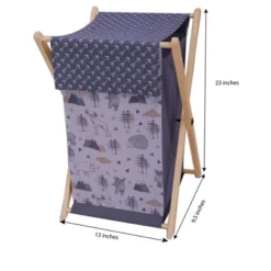 Bacati - Woodlands Gray/Beige Neutral Laundry Hamper -Bacati GUEST ba0b3339 9719 4452 8789 f135d301cd62