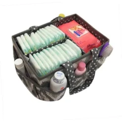 Bacati - Mix N Match Gray Storage Caddy -Bacati GUEST ba45fad6 7d44 449e 9aa2 085271d974fe