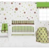Bacati - Mod Dots Stripes Green Yellow Beige Brown 6 Pc Crib Bedding Set With Long Rail Guard Cover 1 Bacati - Mod Dots Stripes Green Yellow Beige Brown 6 Pc Crib Bedding Set With Long Rail Guard Cover -Bacati GUEST ba603977 c4ac 481a 9c44 7f0010a2b624