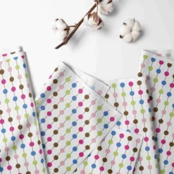 Bacati - Botanical Pink Pearl Crib Or Toddler Bed Skirt