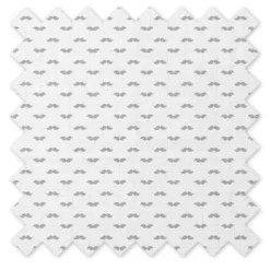 Bacati - Mustache/Plus Muslin 4 Pc Set Of Bibs & Burp Cloths Set, Gray -Bacati GUEST bbac7de6 9dbd 4469 8a16 43ef5818da33 2