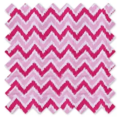 Bacati - Chevron Ikat Pink Fuschia 100 Percent Cotton Universal Baby US Standard Crib Or Toddler Bed Fitted Sheet -Bacati GUEST bbf7d2fa a64c 4ee9 913f 4a02f15093e9
