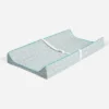 Bacati - Floral Quilted Muslin Changing Pad Cover Aqua -Bacati GUEST bc3b29da a847 43fd 97db beb6d4b82376