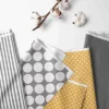 Bacati - Dots Stripes Gray Yellow 4 Pc Crib Bedding Set With Diaper Caddy -Bacati GUEST bc8d0201 4ee7 4972 883a 6ee459b300e4 1