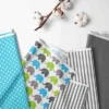 Bacati - Elephants Aqua/Lime/Gray 4 Pc Toddler Bedding Set -Bacati GUEST bd16cd13 d4b1 47ec a8fd 069d2e1e107c