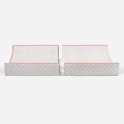 Bacati - Petals Quilted Muslin Changing Pad Cover Coral -Bacati GUEST be5ff954 406e 4a4f b07e 4151b6c020fc