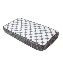 Bacati - MixNMatch Gray Large Dots Changing Pad Cover -Bacati GUEST c13db3f1 cc89 40e9 a76a 2bfac5d34fd8