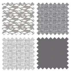 Bacati - Clouds In The City Gray Clouds Quilted Changing Pad Cover -Bacati GUEST c1fa413f 0aea 4581 9990 abf200b4a7e3