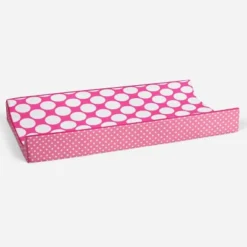 Bacati - MixNMatch Pink Large Dots Changing Pad Cover -Bacati GUEST c284f8ca 4a38 4877 b7b0 b0dc61741147