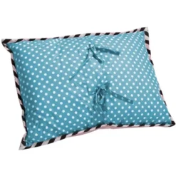 Bacati - Love Black/Turquoise Throw Pillow