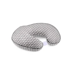 Bacati - 3 Pc Houndstooth/Herringbone Gray Muslin Hugster Feeding & Infant Support Nursing Pillow With 2 Removable Zippered Covers -Bacati GUEST c4d44364 026e 4bab 8997 c014a59bc0cb