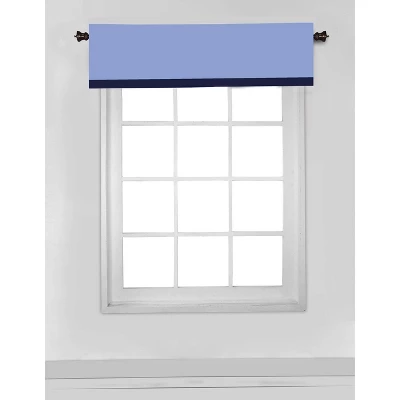 Bacati - Solid Blue/Navy Window Valance 6 Bacati - Solid Blue/Navy Window Valance - Image 5