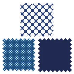 Bacati - MixNMatch Blue Dots 3 Layer Crib/Toddler Ruffles/skirt -Bacati GUEST c89ff890 3d72 4082 8afc d547fe973267