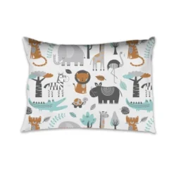 Bacati - Safari Animals Aqua Orange Gray 3 Pc Toddler Bed Sheet Set 11 Bacati - Safari Animals Aqua Orange Gray 3 Pc Toddler Bed Sheet Set -Bacati GUEST c9b226d5 b904 4ea9 8cd4 1751bfde652a