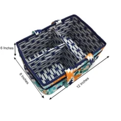 Bacati - Aztec Design Aqua/Orange/Navy Storage Caddy 11 Bacati - Aztec Design Aqua/Orange/Navy Storage Caddy -Bacati GUEST c9f000bd 8498 45c6 9cf0 d6f5ae85ac2d