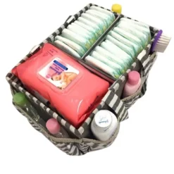 Bacati - Pin Stripes Gray Storage Caddy 8 Bacati - Pin Stripes Gray Storage Caddy -Bacati GUEST cdd9226a d3cd 4efb a5ba 46c750ca7637