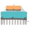 Bacati - Solid Aqua/Orange/Gray Solid Crib Rail Guard Cover Set Of 2 Small Side 1 Bacati - Solid Aqua/Orange/Gray Solid Crib Rail Guard Cover Set Of 2 Small Side -Bacati GUEST d1389a70 033b 4813 85aa 0c605c3f9d71