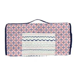 Bacati - Olivia Coral Navy Toddler Nap Mat