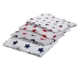 Bacati - Little Sailor Blue/Navy/Red Boys Muslin Swaddling Blankets Set Of 4 -Bacati GUEST d56530bf d1f2 4672 845a 36475b60b076