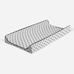 Bacati - Mustache Quilted Muslin Changing Pad Cover Black -Bacati GUEST d61a3d7b 77e5 4923 a4ce 92eb2e7504f3