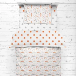 Bacati - Basketball Orange/Gray Muslin 4 Pc Toddler Bedding Set 12 Bacati - Basketball Orange/Gray Muslin 4 Pc Toddler Bedding Set -Bacati GUEST d92c3f3f 2853 4875 8cb8 ddf4a72a491a
