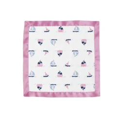Bacati - Little Sailor Girls Boats/Whales Muslin 2 Pc Security Blankets -Bacati GUEST dac8562e cc92 4e13 857f 46460221ce94