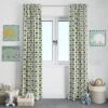 Bacati - Elephants Mint/Yellow/Grey Curtain Panel -Bacati GUEST dcd422ad 0c8f 4afd bbef 86a9024f3e50