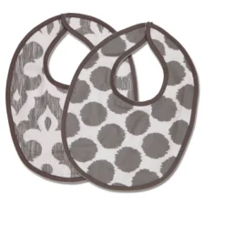 Bacati - Ikat Lilac/Gray Dots/Leopard Muslin 4 Pc Set Of Bibs & Burp Cloths Set 8 Bacati - Ikat Lilac/Gray Dots/Leopard Muslin 4 Pc Set Of Bibs & Burp Cloths Set -Bacati GUEST e2c17ec3 4612 4782 b2b5 6b8331734934 1