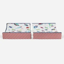 Bacati - Space Multicolor Boys Cotton Changing Pad Cover -Bacati GUEST e3cd6283 4740 4286 8e7a 7285172c045d