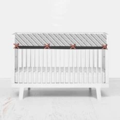 Bacati - Construction Multicolor Boys Cotton Long Crib Rail Guard Cover