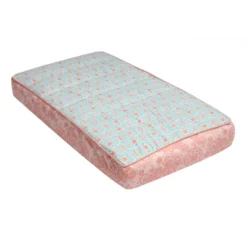 Bacati - Sophia Paisley Aqua/Coral Floret Changing Pad Cover -Bacati GUEST e833e25d 89ad 4a5c 89ec 09ae579a58ef