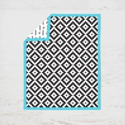 Bacati - Love Aztec Print Black Turquoise 10 Pc Crib Bedding Set With Long Rail Guard Cover -Bacati GUEST ea68f201 b6b3 40ef a603 bdee8b12947a 2