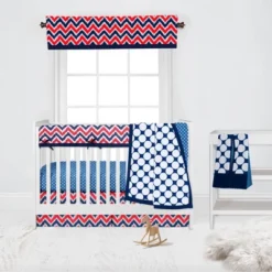 Bacati - MixNMatch Blue/Red Chevron Zigzag Window Valance -Bacati GUEST eac6f75f 14d5 4dad b093 b9cd988cfb79 2