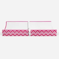Bacati - MixNMatch Pink White Changing Pad Cover -Bacati GUEST eb1062a1 075a 4234 9373 080da784170d